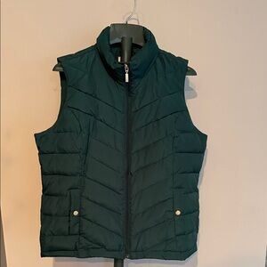 Charter Club Deep Green Puffer Vest